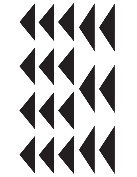 PLANCHE ADHESIF PREDECOUPE - 16 FLECHES