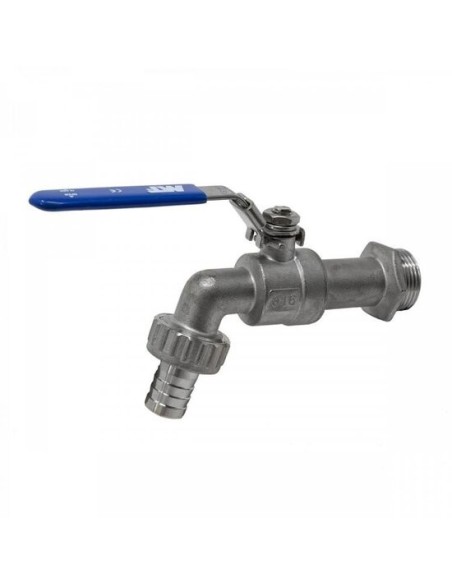 VANNE-ROBINET 1/4 TOUR DE PUISAGE BOISSEAU SPHERIQUE-CORPS+BILLE INOX