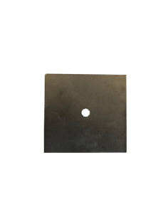 PLATINE MURALE CARREE AVEC TROU Ø 8.5 - EP 2 MM