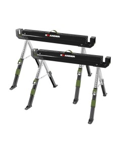 TRETEAUX METALLIQUES PLIABLES - LOT DE 2 