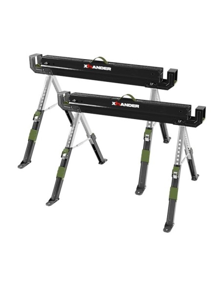 TRETEAUX METALLIQUES PLIABLES - LOT DE 2 