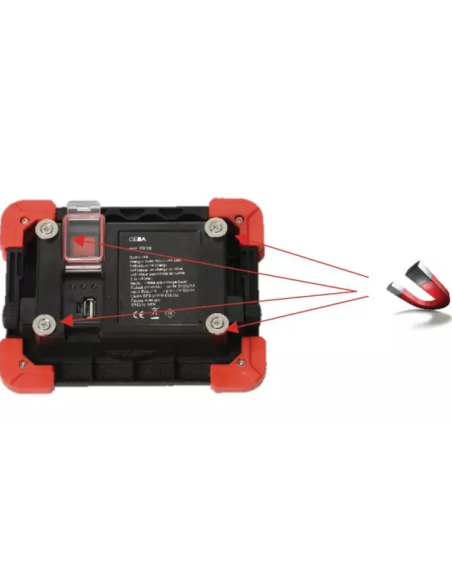 PROJECTEUR PORTABLE A LED - 20 W - 1500 LUMENS 