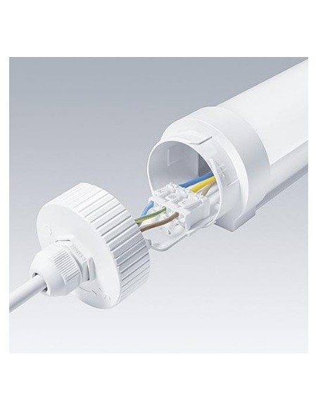 REGLETTE LED INTEGREE ETANCHE SANS TUBE-CROCHETS INOX SUSP