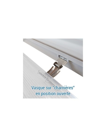 REGLETTE LED -VASQ POLYCAR-10 CLIP INOX FERMET-2 CROCH INOX SUSP