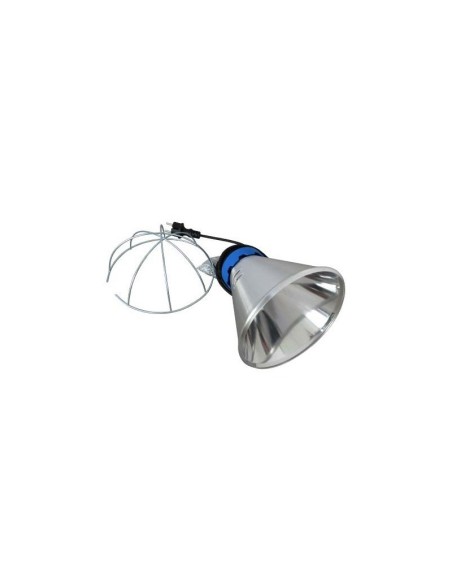 SUPPORT DE LAMPE DE CHAUFFAGE INFRAROUGE-2 FILS SANS TERRE-CAPOT BLEU