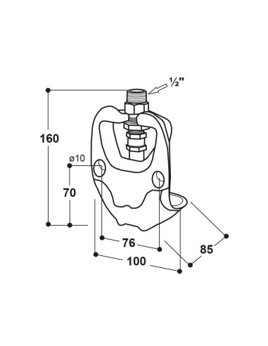 ABREUVOIR FONTE EMAILLEE - RICO SUEVIA M 90