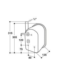 ABREUVOIR TOUT INOX ANTIGASPILLE - RICO SUEVIA M 74 2