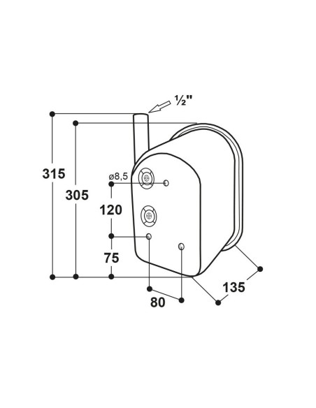 ABREUVOIR TOUT INOX ANTIGASPILLE - RICO SUEVIA M 74