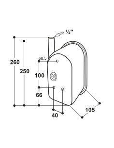 ABREUVOIR TOUT INOX ANTIGASPILLE - RICO SUEVIA M 72 2