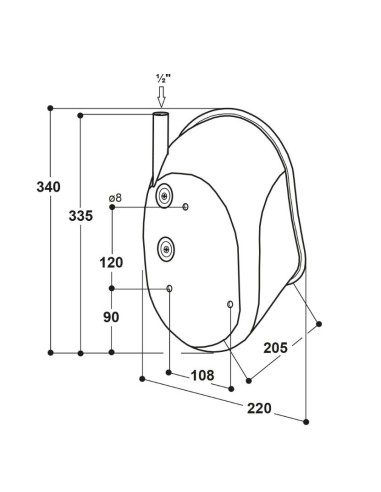 ABREUVOIR TOUT INOX ANTIGASPILLE - RICO SUEVIA M 76