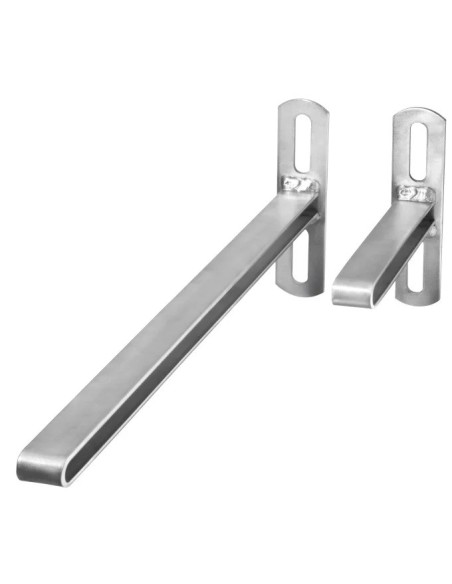 SUPPORT COULISSANT A PLATINE TROUS OBLONGS - POUR TUBE VERTICAL