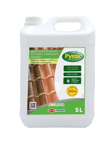 ANTIMOUSSE LIQUIDE CONCENTRE A DILUER POUR TOITURE - FACADE