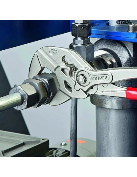 PINCE ET CLE PLATE A LA FOIS CHROME GAINE PVC