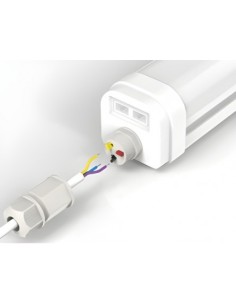 REGLETTE LED INTEGREE ETANCHE SANS TUBE-CROCHETS INOX SUSP 2