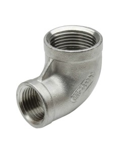 RACCORD INOX A VISSER PRESSION 20 BARS - COUDE INOX REDUIT 90° 