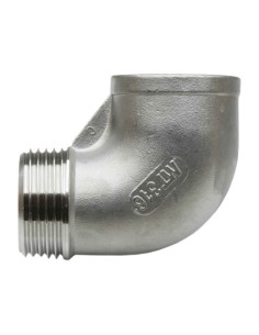 RACCORD INOX A VISSER PRESSION 20 BARS - COUDE INOX FILETE / TARAUDE 2