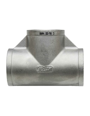 RACCORD INOX A VISSER PRESSION 20 BARS - TE INOX EGAL FEMELLE 