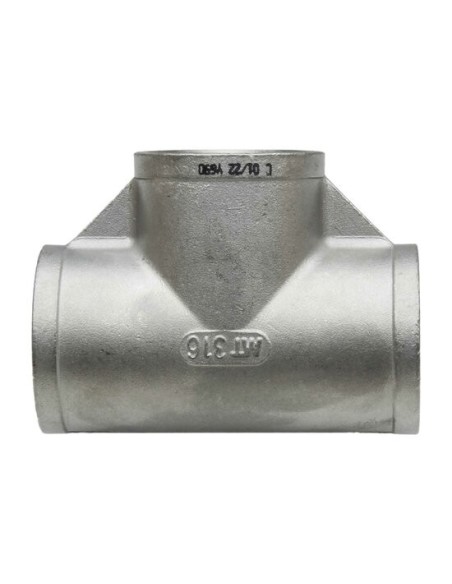 RACCORD INOX A VISSER PRESSION 20 BARS - TE INOX EGAL FEMELLE 