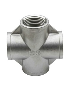 RACCORD INOX A VISSER PRESSION 20 BARS - CROIX INOX FEMELLE 4 SORTIE 2