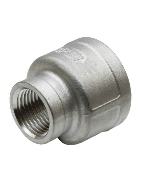 RACCORD INOX A VISSER PRESSION 20 BARS - MANCHON INOX REDUIT TARAUDE