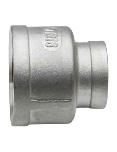 RACCORD INOX A VISSER PRESSION 20 BARS - MANCHON INOX REDUIT TARAUDE