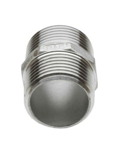 RACCORD INOX A VISSER PRESSION 20 BARS - MAMELON INOX FILETE 