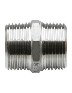 RACCORD INOX A VISSER PRESSION 20 BARS - MAMELON INOX FILETE  2