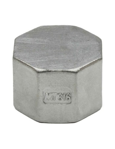 RACCORD INOX A VISSER PRESSION 20 BARS - BOUCHON INOX TARAUDE 