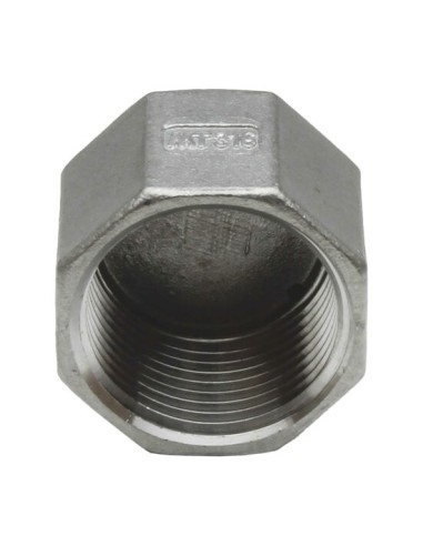 RACCORD INOX A VISSER PRESSION 20 BARS - BOUCHON INOX TARAUDE 