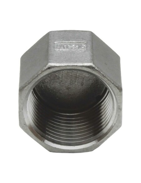 RACCORD INOX A VISSER PRESSION 20 BARS - BOUCHON INOX TARAUDE 