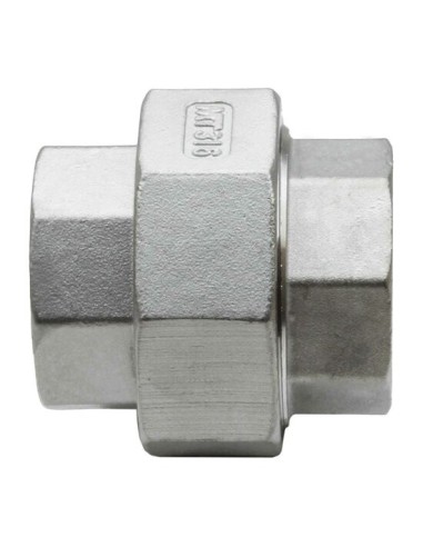 RACCORD INOX A VISSER PRESSION 20 BARS - UNION 3 PIECES INOX TARAUDE