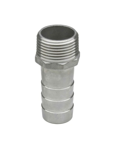 RACCORD INOX A VISSER PRESSION 20 BARS - EMBOUT INOX FILETE  ANNELE