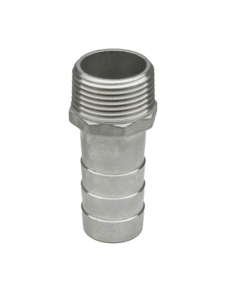 RACCORD INOX A VISSER PRESSION 20 BARS - EMBOUT INOX FILETE  ANNELE