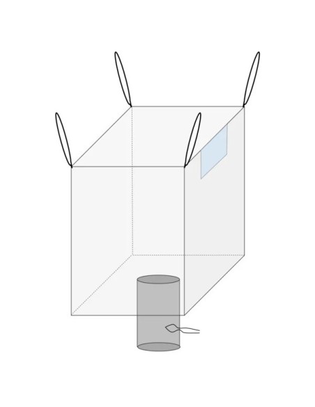 SAC BIG BAG POLYPROPYLENE 90X90X130 CM