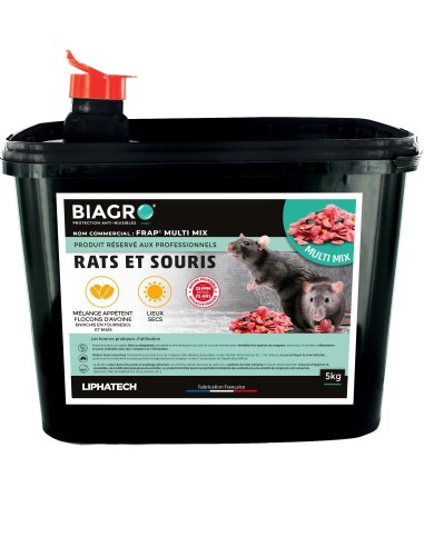 RATICIDE SOURICIDE -  MELANGE D'AVOINE MAIS ET TOURNESOL 