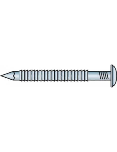 POINTE ANNELEE TETE BOMBEE INOX A2