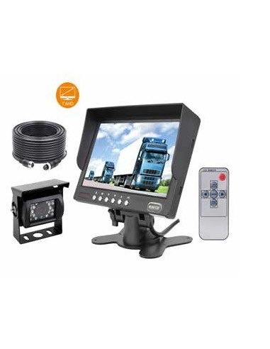 CAMERA DE RECUL FILAIRE ETANCHE POUR VEHICULES AVEC MICRO INTEGRE