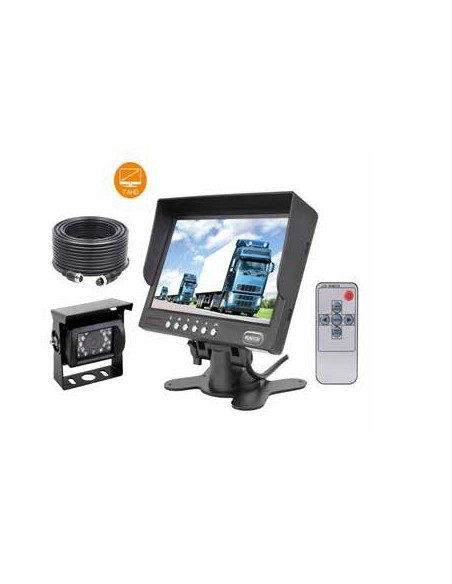 CAMERA DE RECUL FILAIRE ETANCHE POUR VEHICULES AVEC MICRO INTEGRE