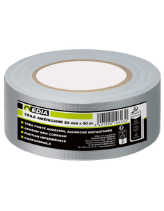 RUBAN ADHESIF - GRIS -TOILE MULTI-USAGES