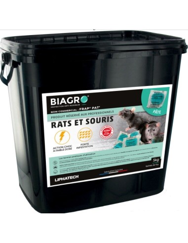 RATICIDE SOURICIDE - PATE BLEUE EN SACHET 10 GR 
